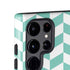 Blue White Chevron Galaxy S25 Ultra Impact Case